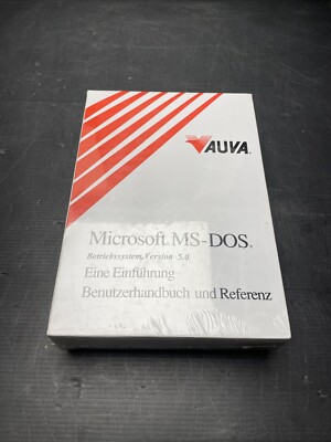 Microsoft MS-DOS Version 5.0 3,5'' Und 5,25'' AUVA NOS Eingeschweist