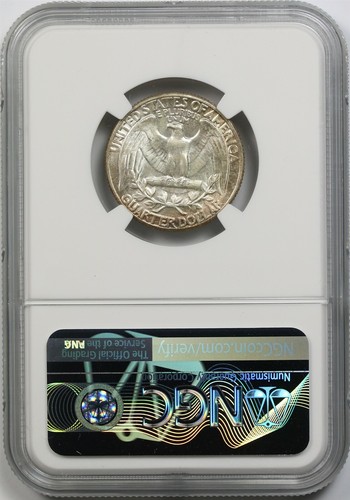 1951 25C NGC MS 66 Washington Silver Quarter - Picture 2 of 2