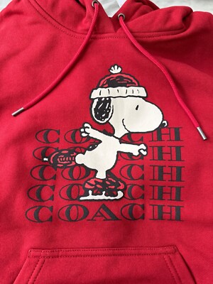 コーチ　スヌーピー　パーカー COACH X Peanuts Snoopy Woodstock Hoodie Small CE545 NWT | eBay