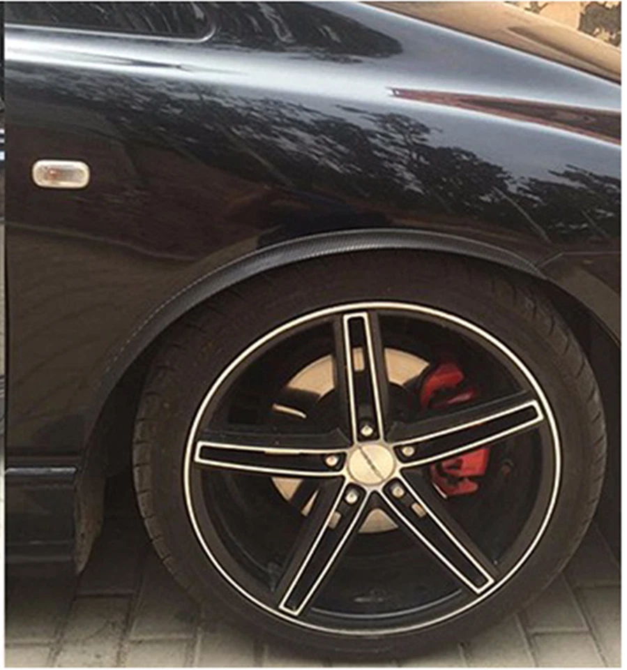 Spoiler Rear Wing Lip Trim Sticker For Car Roof Trunk Bonnet Carbon Fiber Color - Image 3 of 4