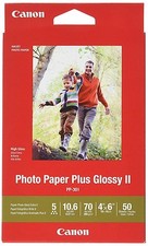 CANON PHOTO PAPER PLUS II, 4X6" 100 SHEETS