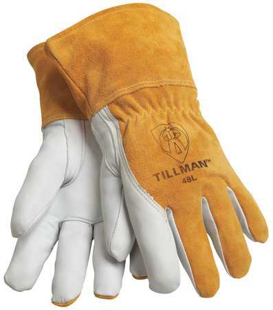 Tillman 48Xl Mig/Tig Welding Gloves, Goatskin Palm, Xl, 1 Pair