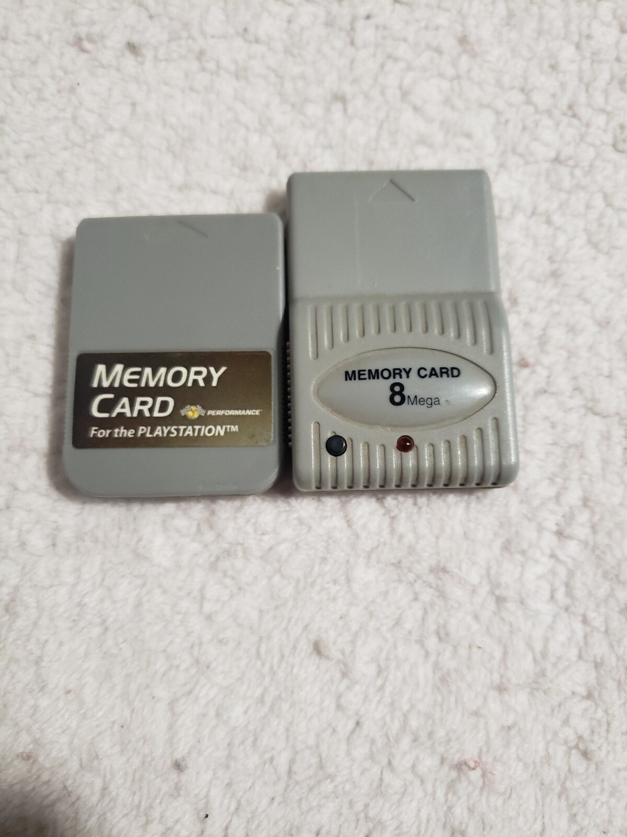 Lot Of 2 PS1 PlayStation Memory Cards | eBay