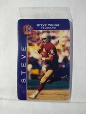 10m 1995 Snoopy Bowl Football/ Steve Young Passing Phone Card MINT F1863
