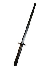 TEKKA BUDO Bokken Ninja schwarz 89 cm mit Tsuba Japanisches Holzschwert Ninjutsu