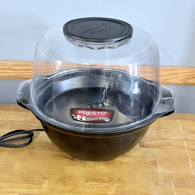 Presto 052001 Stirring Corn Popper Popcorn Maker 6 QT Dome Bowl Works Great !!