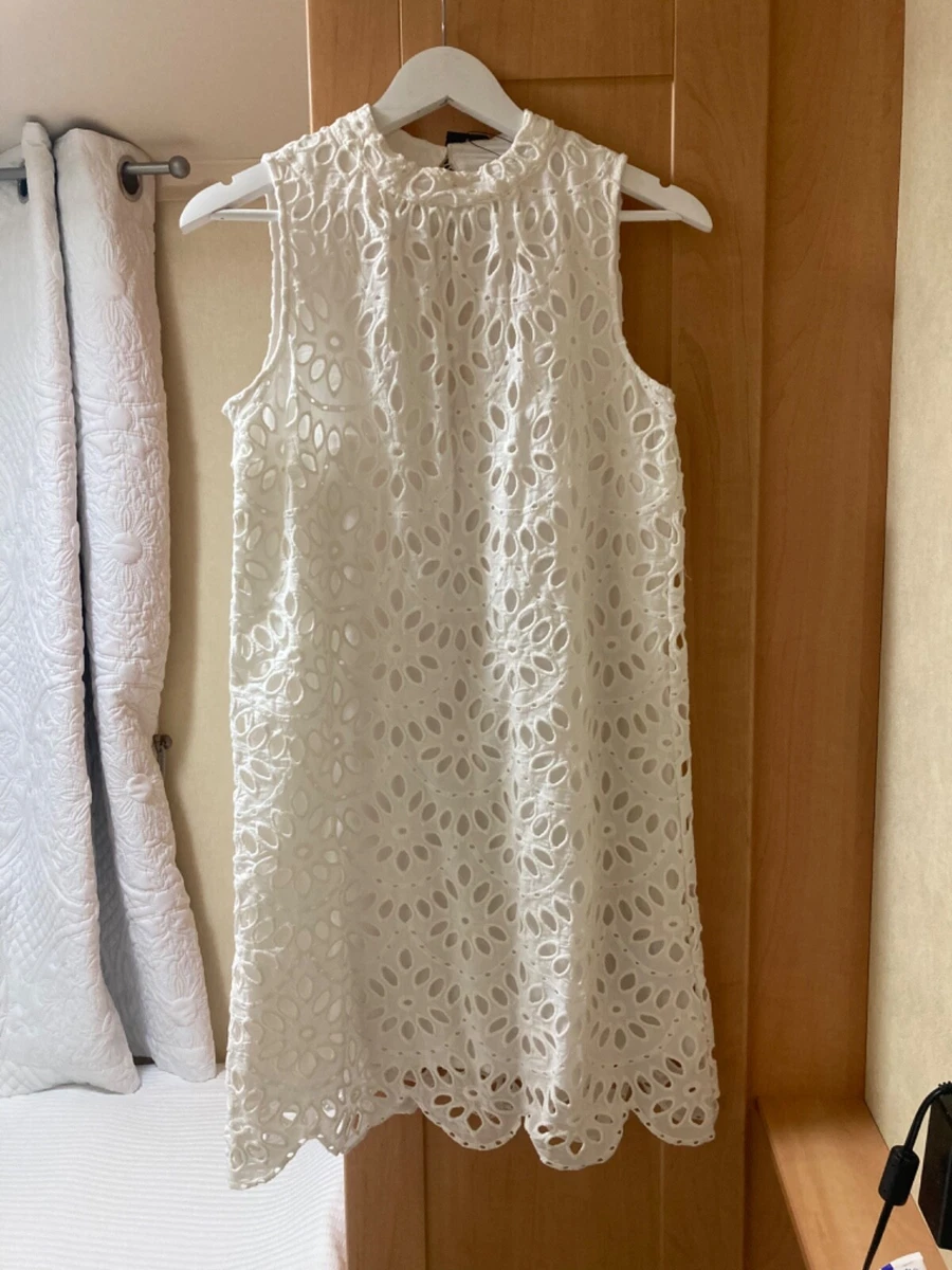 M S collection summer 60s style Broderie Anglaise Ivory White
