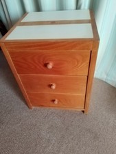 Wooden Drawer Unit/ Bedside Cabinet, Pre Loved, Collect Belper Derbyshire