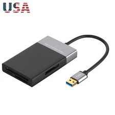6in1 USB 3.0 HUB Card Reader CF XQD SD TF Card Reader Adapter for Windows Mac W