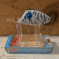 Vtg TEXAS LURE Padre Island Co "DEEP DIGGER" #DD-13W. White Coach Dog color Lure