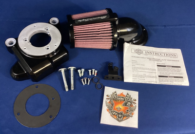 NEW open box Screamin Eagle Breather Air Filter Kit Glossy Black