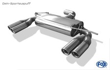 Fox Edelstahl Duplex Racing-Anlage ab Kat Seat Altea 5P je 2x76mm + Absorber