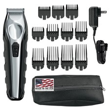 Wahl USA Lithium Ion Total Beard Trimmer for Men with 11 Guide Combs Model 9888