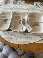 Rae Dunn Office Organizer KEEP HOLD CONTAIN 4 four piece set New