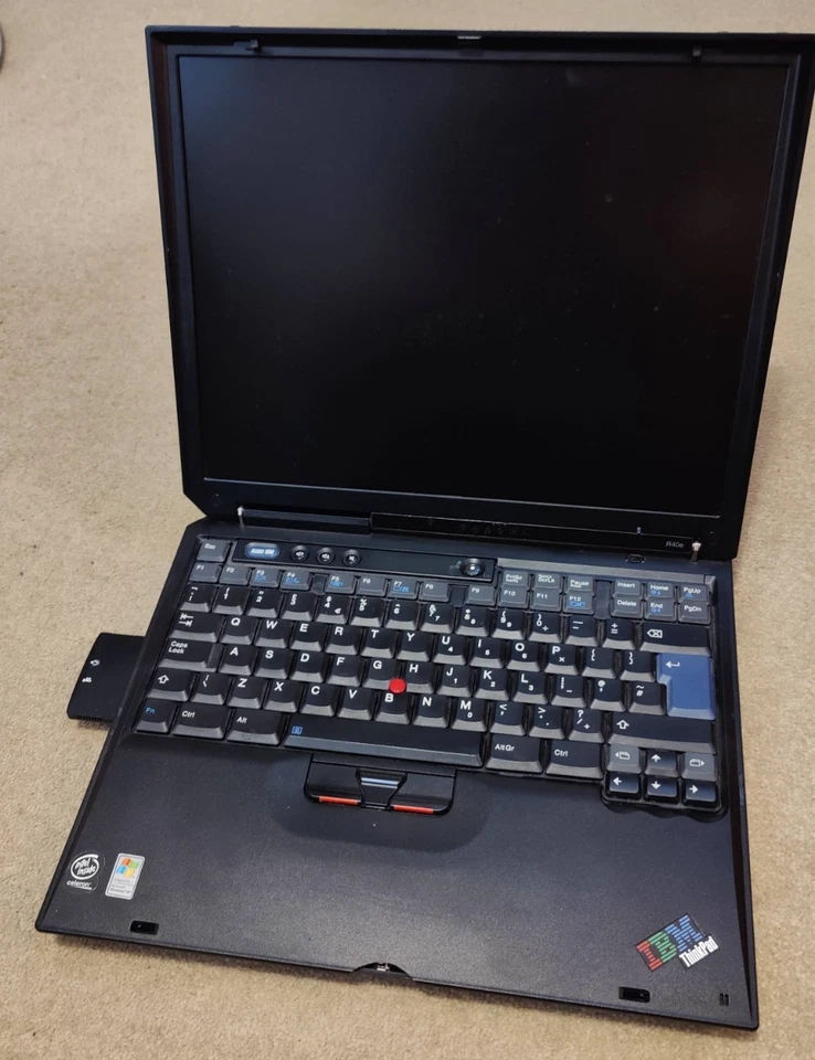 Vintage IBM ThinkPad 2684 R40e - 2GHz Celeron 26GB HDD 256MB RAM Win XP - Tested - Image 3 of 4