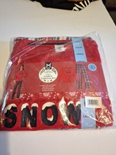 NWT Member's Mark Family Sleep Women's 2-Piece Pajama Set 'Let it Snow' Large
