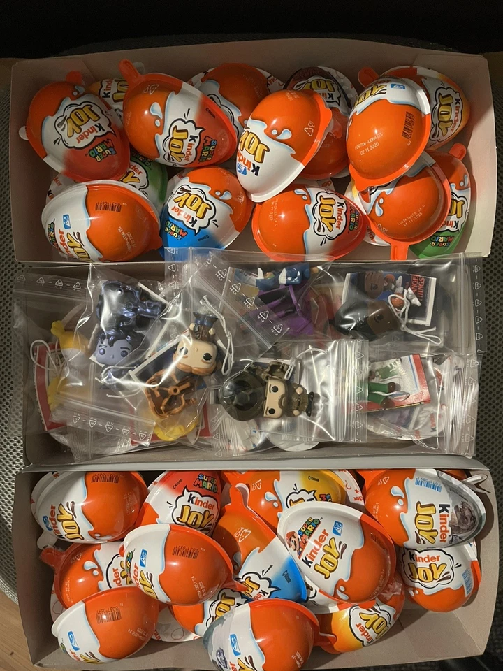 Kinder Joy: 65 Stück Spielzeug, OVP und vom "Ei" in die Tüte, TOP-Zustand - Bild 1 von 1