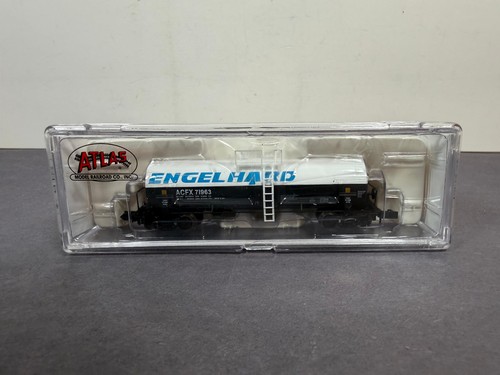 Tren a escala N Atlas 34801 vagón cisterna caolín ENGELHARD ACFX 71963 | Condition: New