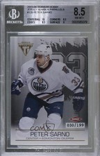 2003 Pacific Private Stock Titanium Hobby Jersey Number Peter Sarno BGS 8.5 0v2
