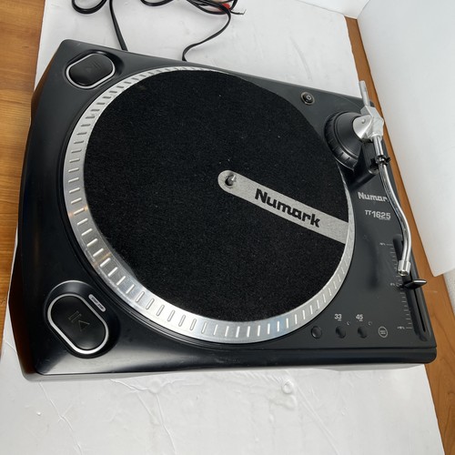 Numark Turntable TT-1625 Phono Phonograph Player DJ No Stylus - WORKS SEE VIDEO