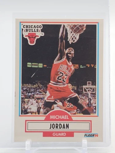 MICHAEL JORDAN 1990-91 FLEER BASKETBALL #26 BULLS Q7128