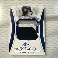 2025 Panini Flawless Austin Wells Flawless Patch Auto #FPA-AW #/15  Yankees