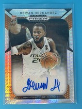 2019-20 Panini Prizm Draft Picks Auto Prizms Hyper #59 Dewan Hernandez/75