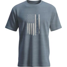 Slippery Flag Flint T-Shirt - Heather Blue - Medium 3030-25326