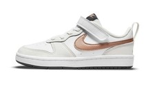 Nike Court Borough Low 2 White Metallic Bronze PS BQ5451-116