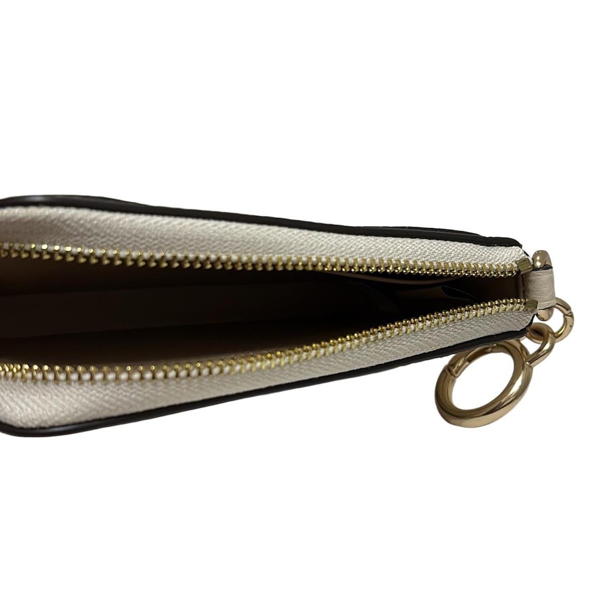 COACH Multi-function card case CH162 Cream Leathe… - image 3