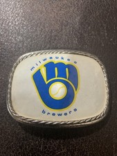 Vintage 1978 Milwaukee Brewers Midwestern MFG Belt Buckle HTF