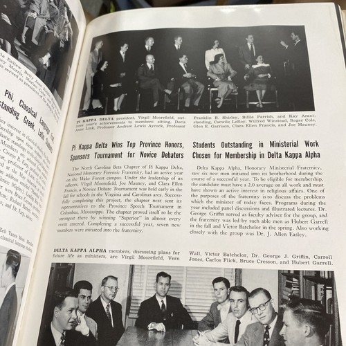 1952 Wake Forest College Howler Wake Forest North Carolina Annual Yearbook - Picture 6 of 9
