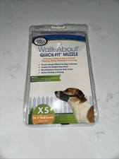 Four Paws Walk-About Quick-Fit Muzzle Cover Mask NoBarking Anti Bite Chewing NEW