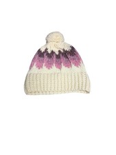 Vintage DanSpin Handknitted Danish Wool Pom Beanie 100 Pure Wool