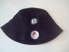 BROOKLYN NETS L/XL BEACH FLOPPY BUCKET HAT CAP DEADSTOCK  VINTAGE U3