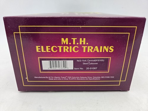MTH Premier 20-91087 New York Central NYC Steel Caboose - NEW! O Gauge - Lighted - Picture 14 of 15