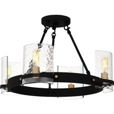Quoizel GLC1720 Gloucester 4 Light 20"W Semi-Flush Ceiling - Black