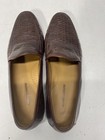 Johnston & Murphy Basketweave Leather Penny Loafer Brown Dress Shoes Size 12 — photo 5