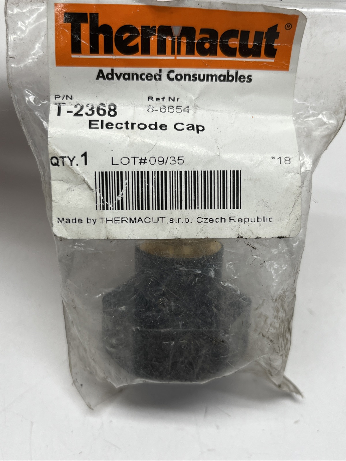 Thermacut T-2368 Electrode Cap Ref Nr 8-6654 NEW!!