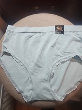 WACOAL B Smooth Pretty Seamless Lace Trim Light Greenl Brief Panty Womens Sz L 7