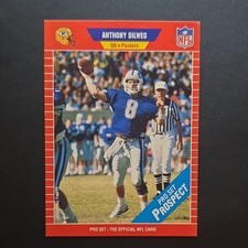 Pro Set 1989 Anthony Dilweg #523 Rookie Green Bay Packers Duke NCAA NFL Card. rookie card picture