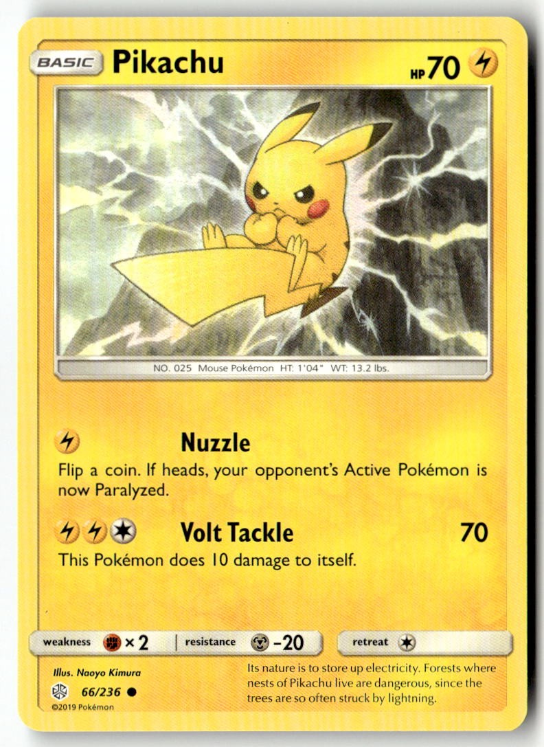 Pikachu 66/236 - SM - Cosmic Eclipse - PTCG - LP