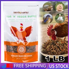 Dried Mealworms Garden Blend - Premium Treat for Chickens Birds Ducks Reptiles