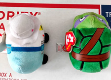 Lot of 2 TY Teeny Tys 4" Despicable Me 3 JERRY TY and Mutant Ninja Turtles