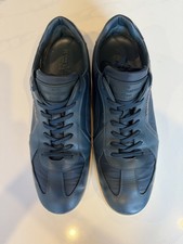 Louis Vuitton Sneakers Blue Leather/Nylon Men's Casual Shoes 10 US (9 UK)