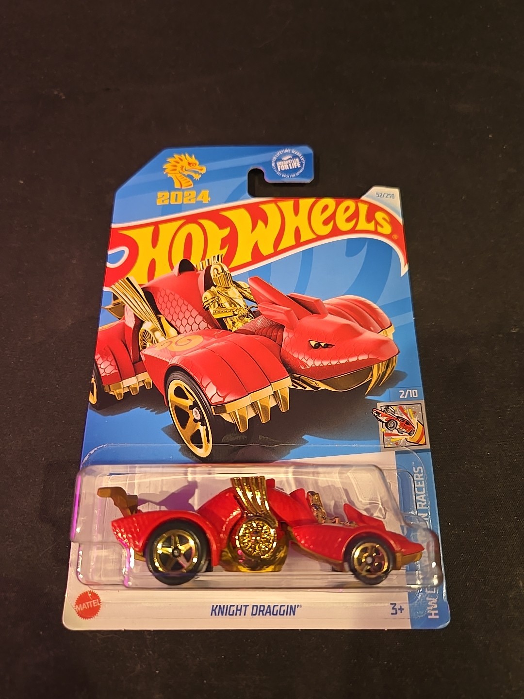 2024 Hot Wheels Knight Draggin' 2/10 52/250 HW Celebration Racers Red Dragon