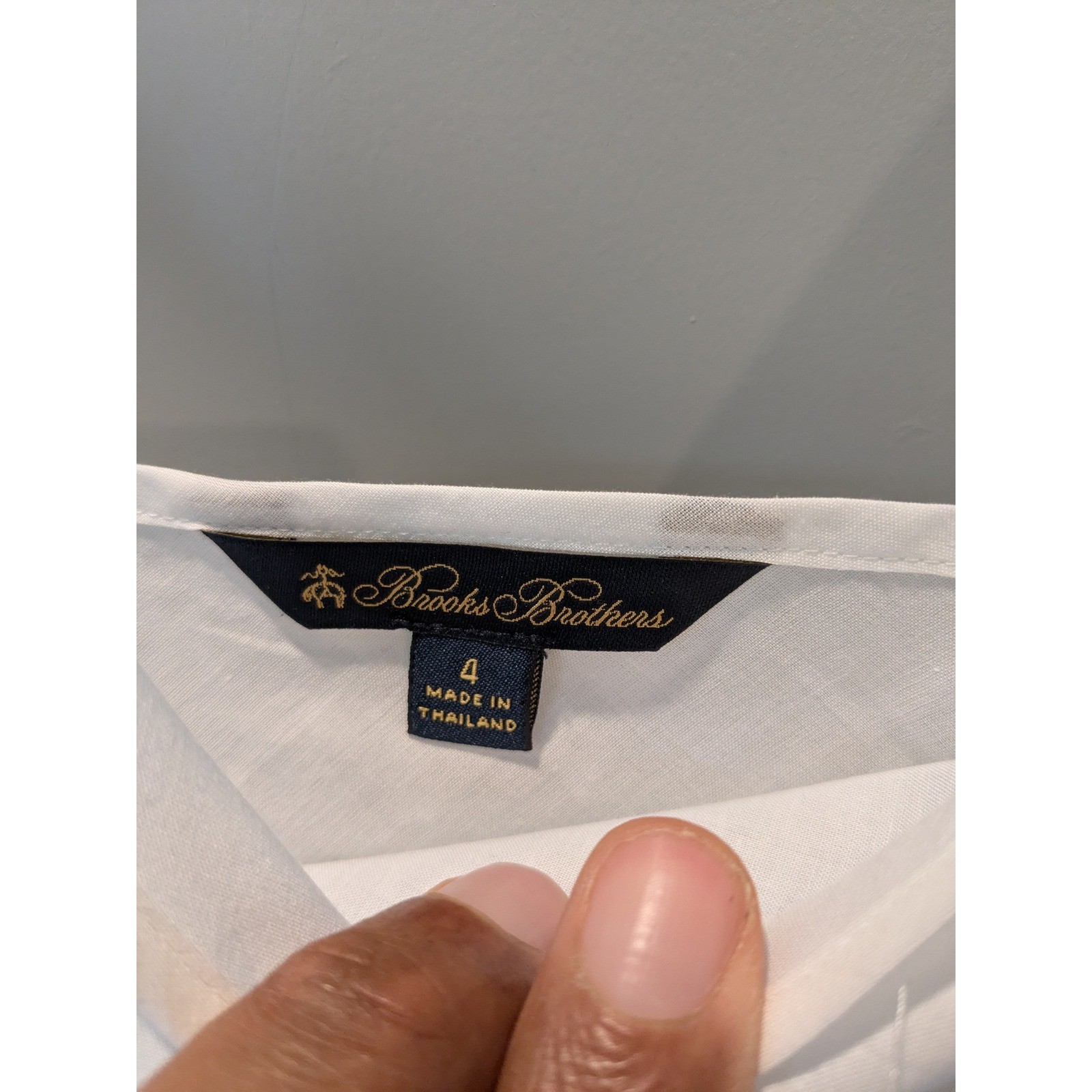 Brooks Brothers White Cotton Slip Nightgown Size 4 Sleeveless thumbnail 3