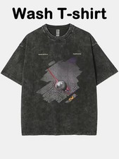 Washed T-Shirt, Tame Impala Currents Men's Front Print, Spring/ Summer Washed T