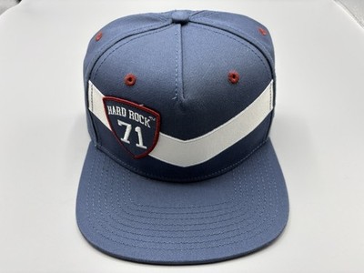 Hard Rock Cafe New York Flat Bill Hat Snapback Navy White Red Adjustable