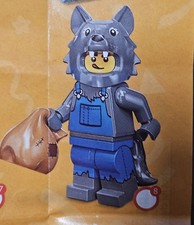 NUEVO LEGO Serie 23 Auténtica Minifigura Minifigura Minifigura 71034 Disfraz Niño Lobo